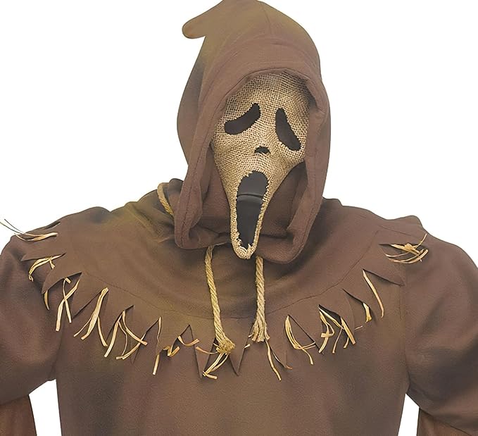 Maschera Ghost Face Scream Originale Spaventapasseri in Juta