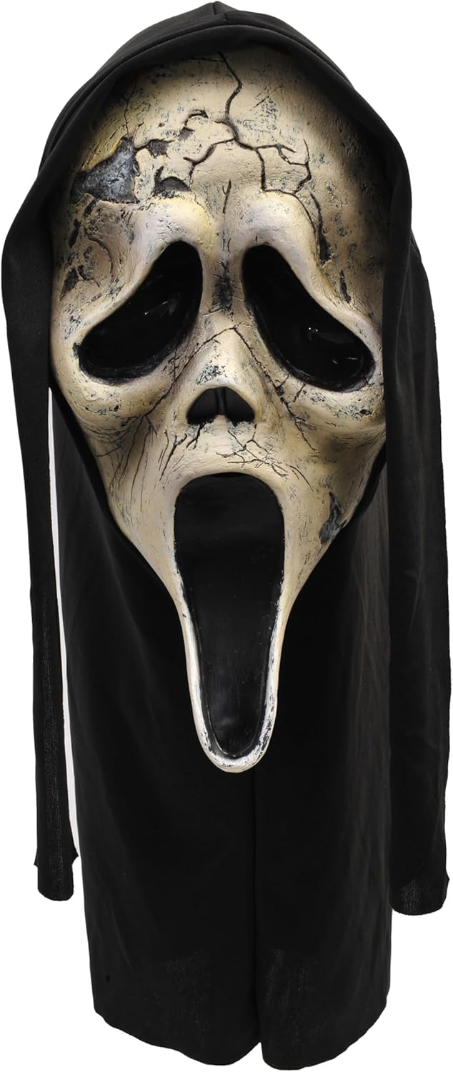 Maschera in Lattice Ghost Face Zombie con Cappuccio Originale Scream