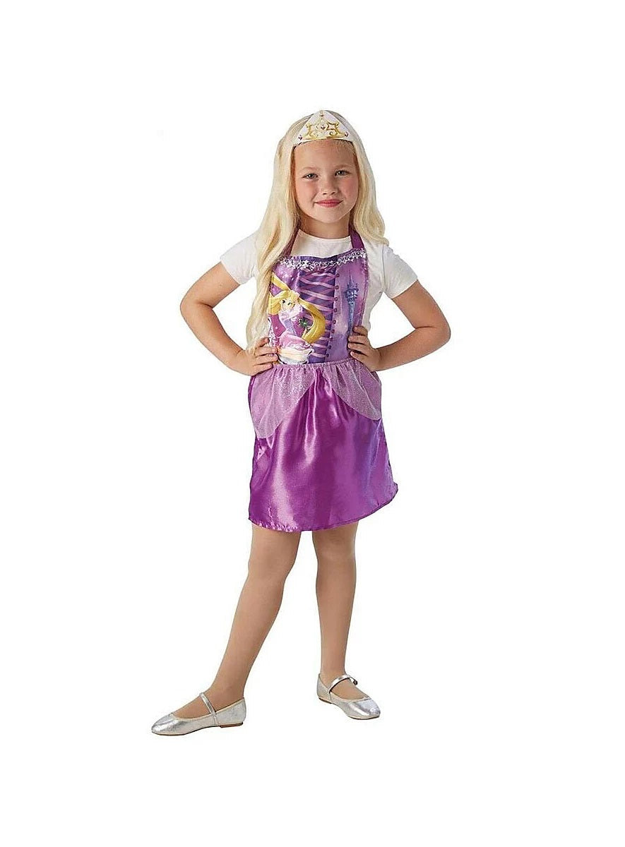 Costume Economico Principesse con Coroncina Disney Rapunzel Belle Cenerentola Aurora
