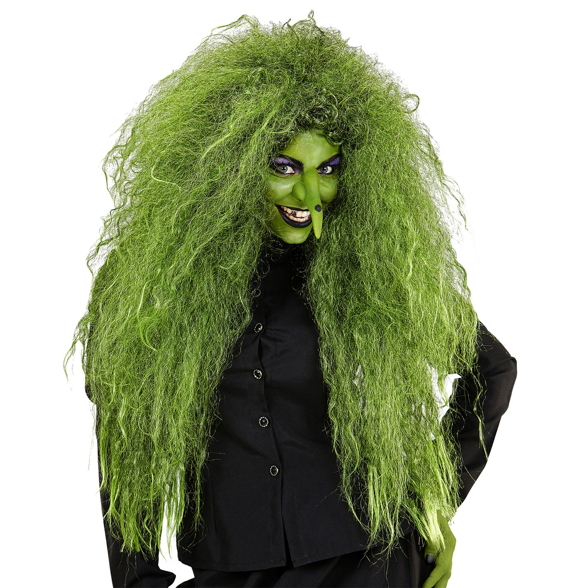 parrucca verde strega
