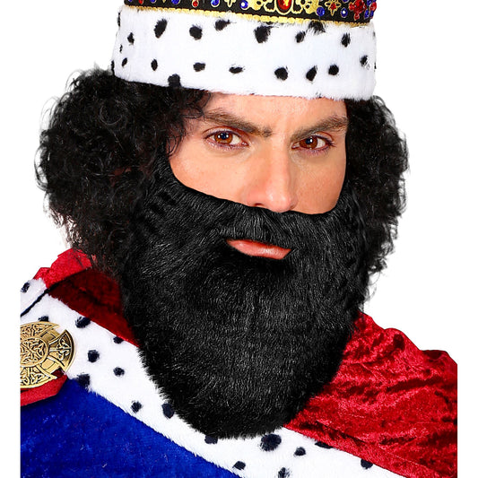 barba con baffi nera