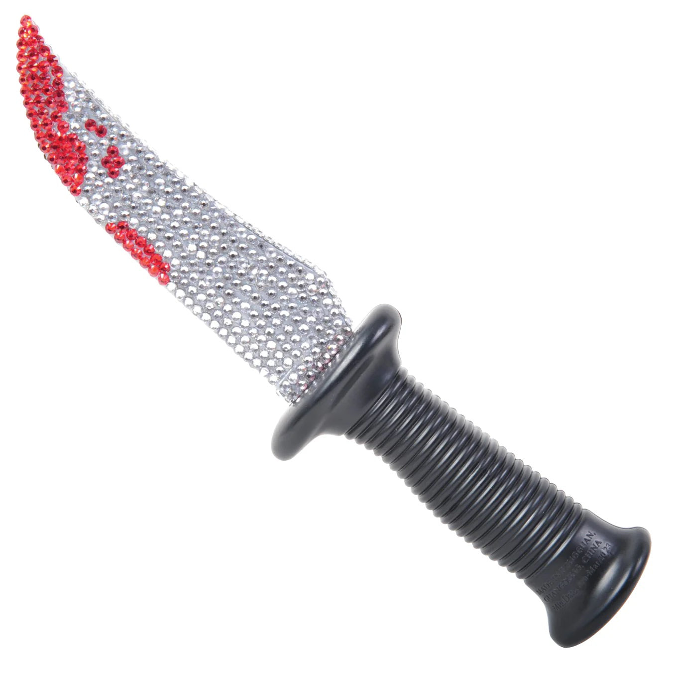 Coltello Ghost Face Scream Originale Bling con Diamanti e Sangue 30 cm