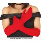 Guanti in Elastan Rossi Avambraccio Lunghi 42 cm