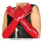 Guanti Rossi Metallizzati Avambraccio Adulto 44cm