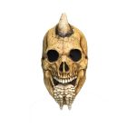 Maschera Deluxe in Lattice Teschio Horror Scheletro con Corno ed Ossa