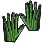 Guanti 3D in Lattice da Strega Verde Zombie Goblin Horror