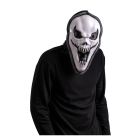 Maschera in Plastica Rigida Fantasma Horror Mostro Stile Scream Demone Bianco