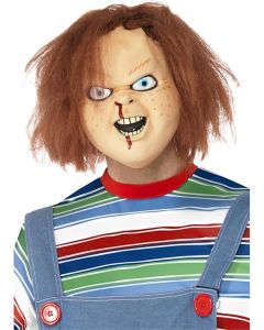 Maschera in Lattice Chucky Originale Bambola Assassina Intera con Parrucca