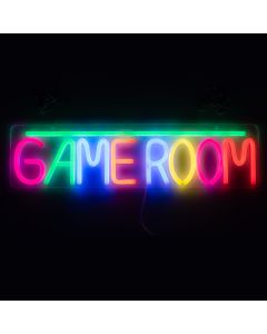 Scritta LED Game Room RGB Stanza Giochi Nerd Lamp 40cm