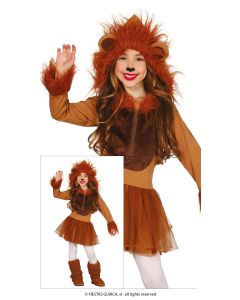 Nobile Pelliccia Marrone Infantile - Costume Premium